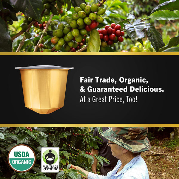 Dolcetto<br>Fair Trade Organic<br>10 ct - Espresso Pods