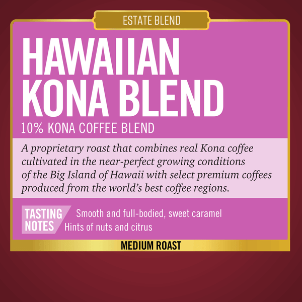 10% Hawaiian Kona Blend<br>Estate Blend<br>96 ct - Pods