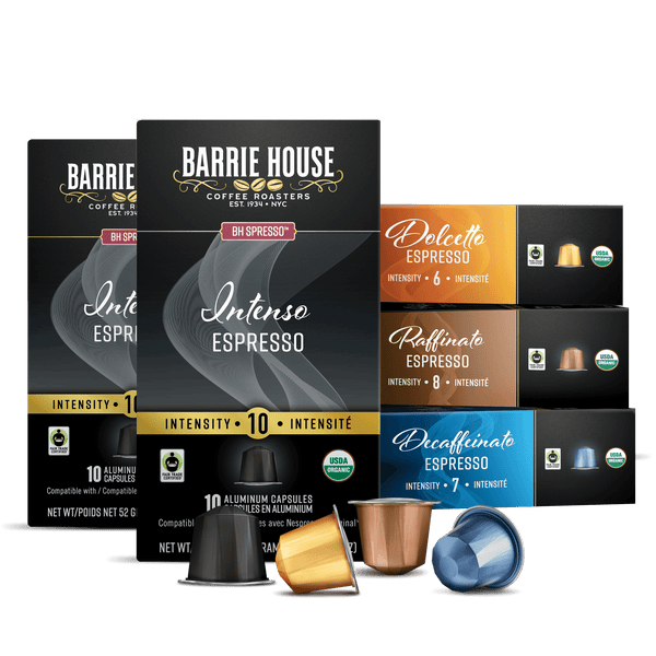 Espresso Pods Variety Pack Fair Trade Organic Nespresso Original Compatible