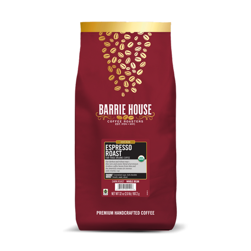 Espresso Roast Fair Trade Organic Coffee Whole Bean