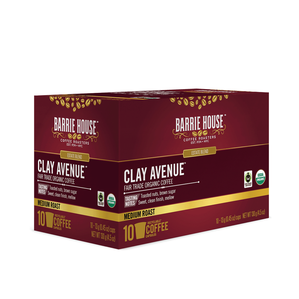 Clay Avenue®<br>Fair Trade Organic Coffee<br>10 ct - Single Serve Capsules