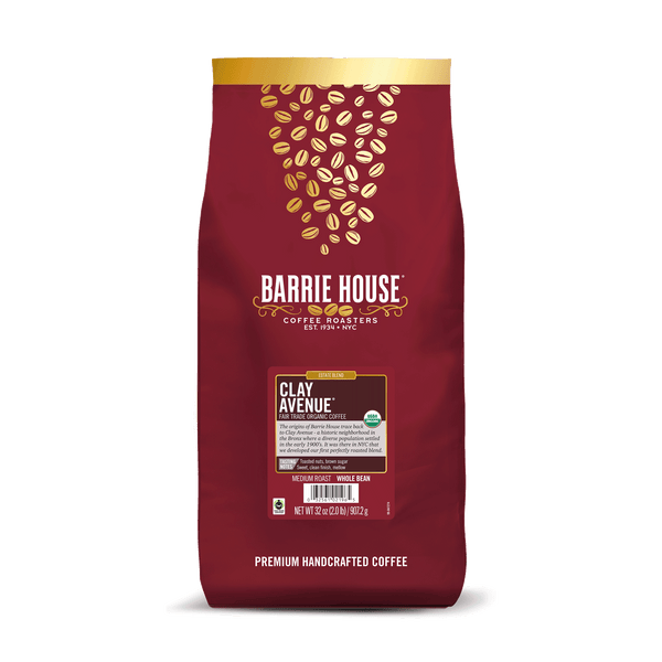 Clay Avenue®<br>Fair Trade Organic Coffee<br>2 lb Bag - Whole Bean