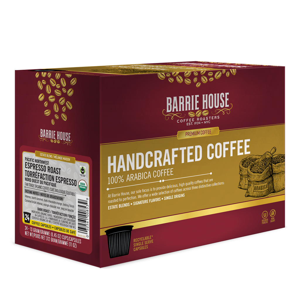 Pacific Northwest Espresso Fair Trade Organic Pods – Barrie House