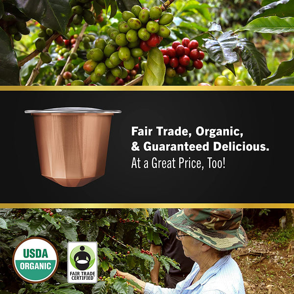 Raffinato<br>Fair Trade Organic<br>Espresso Capsules 50 ct