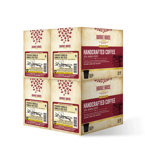 French Vanilla<br>Fair Trade Flavored Coffee<br>4 Boxes /24 ct Per Box