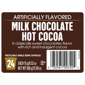 Milk Chocolate<br>Hot Cocoa Capsules<br>24 ct