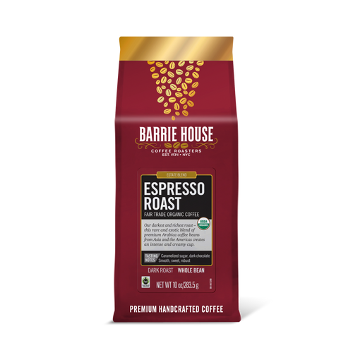 Espresso Roast<br>Fair Trade Organic Coffee<br>10 oz Bag - Whole Bean